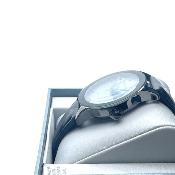 NIB GEOFFREY Beene Genuine Blue Sapphire Mens Analog Watch Style # GB8202GU - Picture 4 of 7